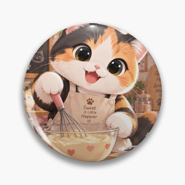Item preview, Kitten & Baking designed and sold by BlackDotBunny.