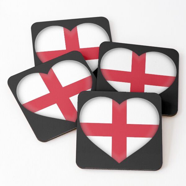 Item preview, English Flag Heart 3D English Love Gift Design designed and sold by yazdogs.
