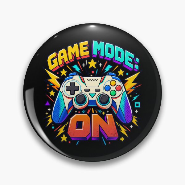 Item preview, Game mode on - retro controller burst designed and sold by Side Quest Co..