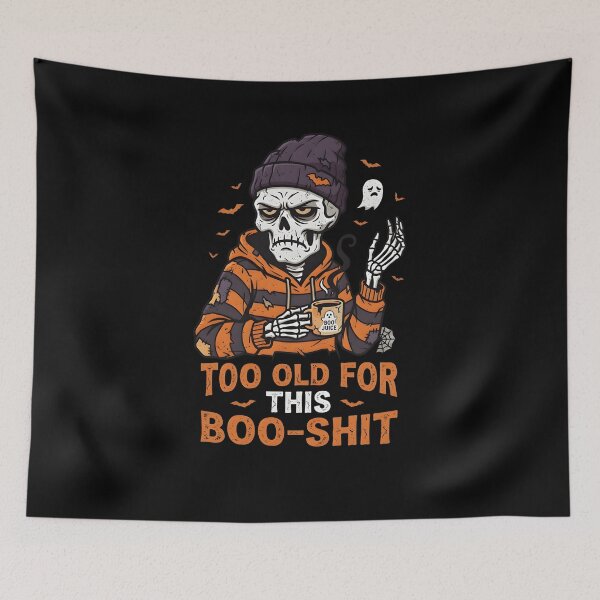 Item preview, Funny Grumpy Skeleton Halloween Coffee Spooky Sarcastic Graphic designed and sold by ABD998.