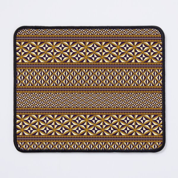 Item preview, The Taniwha’s Teeth: Traditional Māori Tukutuku Geometric Art Print designed and sold by FreiherrPK.