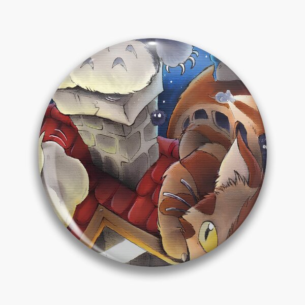 Item preview, Cute kawaii art toro santa [[thetotoros's]] go -%[ghiblis]%- roof aways  designed and sold by Amorrieart.