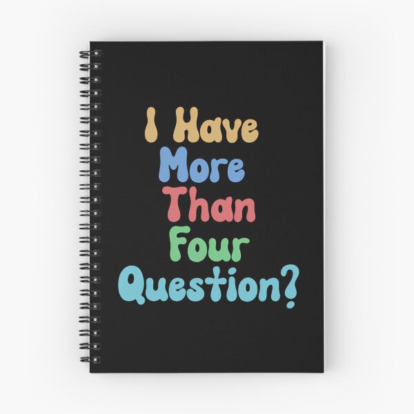 Item preview, I Have More Than Four Question Funny Passover Seder designed and sold by HeidiVintageArt.