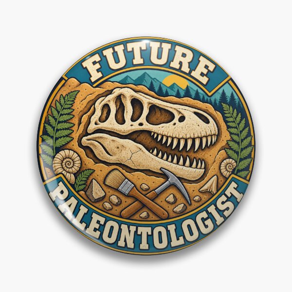 Item preview, Future Paleontologist Fossil Explorer Badge designed and sold by Side Quest Co..