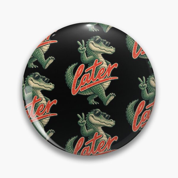 Item preview, See You Later Alligator Cute Retro Pun Alligator Design designed and sold by lionSutuShop.
