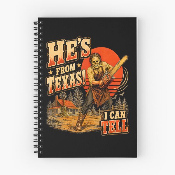 Item preview, He'S From Texas I Can Tell Chainsaw Horror Halloween designed and sold by snailslowdance.