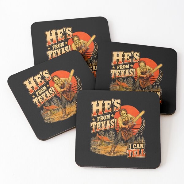 Item preview, He'S From Texas I Can Tell Chainsaw Horror Halloween designed and sold by snailslowdance.