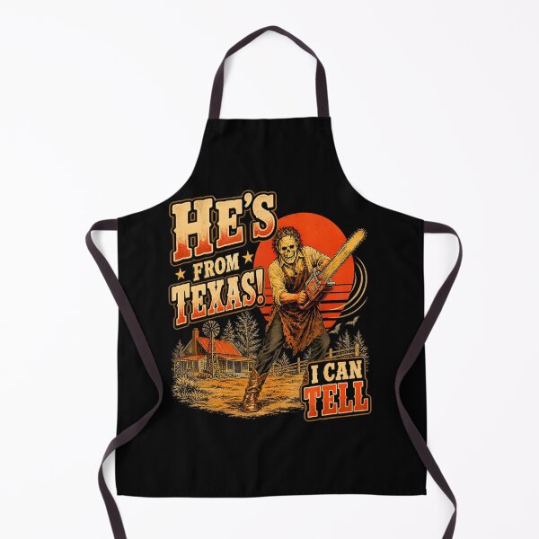 Item preview, He'S From Texas I Can Tell Chainsaw Horror Halloween designed and sold by snailslowdance.