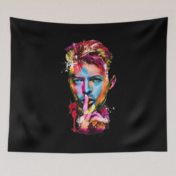 Item preview, Vibrant Bowie Splash Portrait designed and sold by Wilmerrrez.