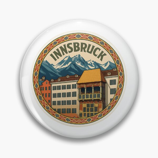 Item preview, Innsbruck Golden Roof Austria Sticker designed and sold by Imaginarium of Chaos falcon88 .