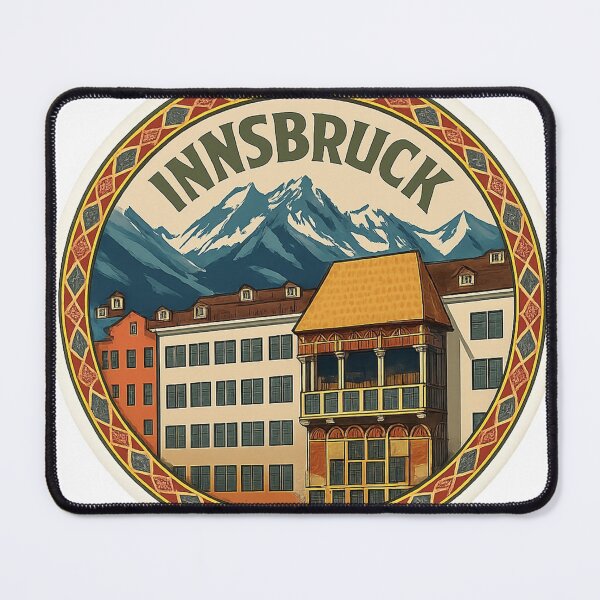 Item preview, Innsbruck Golden Roof Austria Sticker designed and sold by Imaginarium of Chaos falcon88 .