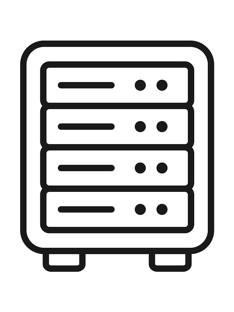 Thumbnail 3 of 3, Scarf, Server Rack Line Icon designed and sold by frankz85.