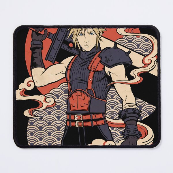 Artikelvorschau, Cloud Strife Final Fantasy VII Ukiyo-e Anime Gaming Streetwear Tee entworfen und verkauft von Senpaiwaves.