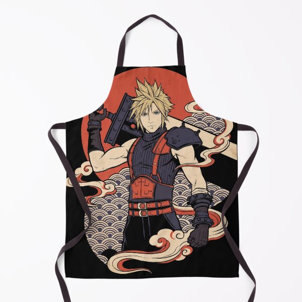 Item preview, Cloud Strife Final Fantasy VII Ukiyo-e Anime Gaming Streetwear Tee designed and sold by Senpaiwaves.