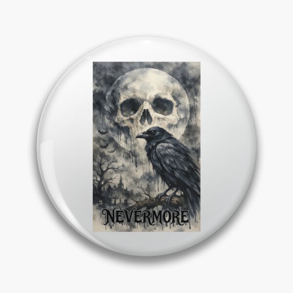 Item preview, Gothic Raven, Skull, and Graveyard Wash Art designed and sold by ISABEDOVAL.