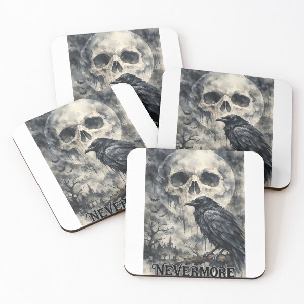 Item preview, Gothic Raven, Skull, and Graveyard Wash Art designed and sold by ISABEDOVAL.