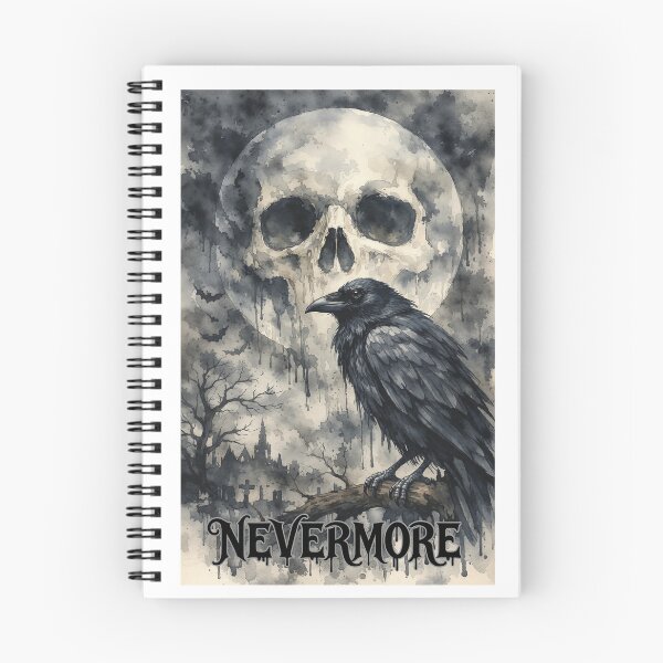 Item preview, Gothic Raven, Skull, and Graveyard Wash Art designed and sold by ISABEDOVAL.