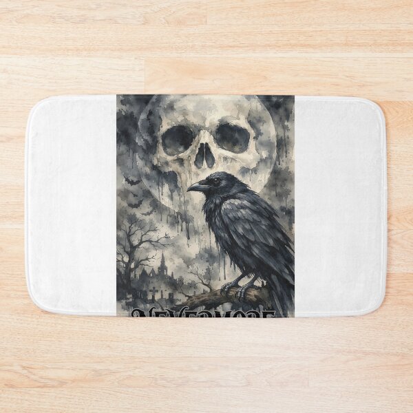 Item preview, Gothic Raven, Skull, and Graveyard Wash Art designed and sold by ISABEDOVAL.