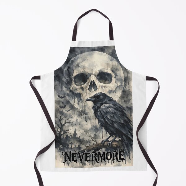 Item preview, Gothic Raven, Skull, and Graveyard Wash Art designed and sold by ISABEDOVAL.