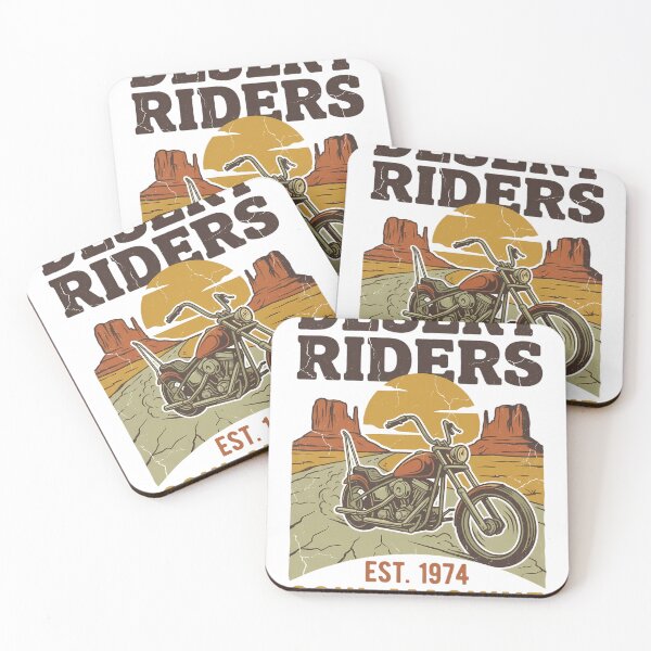 Item preview, Desert Riders Vintage Chopper Motorcycle Retro Art designed and sold by iwzzuel.