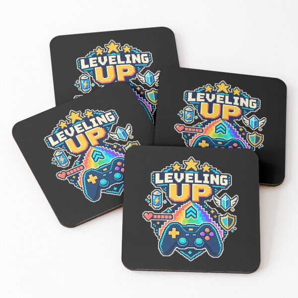 Item preview, Pixel arcade leveling up designed and sold by Side Quest Co..