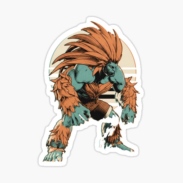 Item preview, Blanka Street Fighter Retro Video Game Anime Shirt designed and sold by Senpaiwaves.