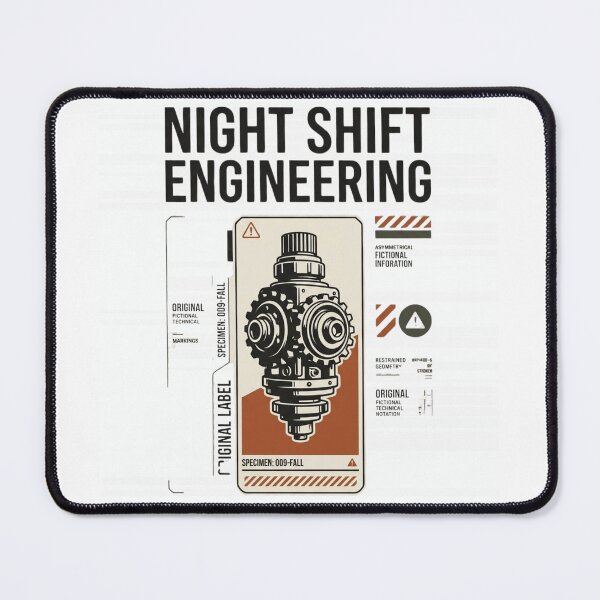 Item preview, Night Shift Engineering Industrial Fall Design designed and sold by Amr Darwish Graphic designer.