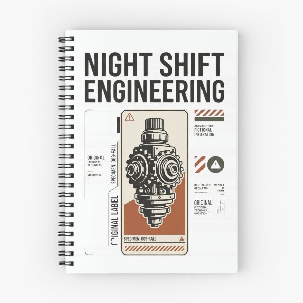 Item preview, Night Shift Engineering Industrial Fall Design designed and sold by Amr Darwish Graphic designer.