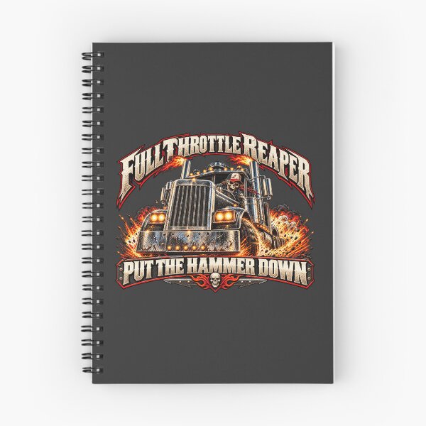 Item preview, Full Throttle Reaper - Skeleton Trucker Art - Put The Hammer Down designed and sold by NomadForge.