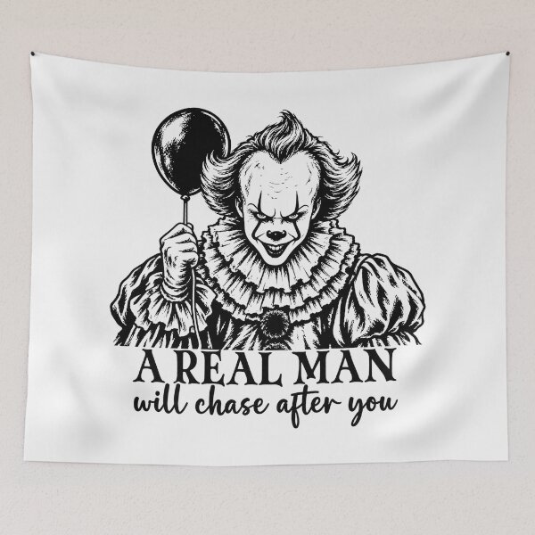 Item preview, Penny-wise A Real Man Will Chase After You Funny Horror Graphic designed and sold by DYALEEZ-XCR.