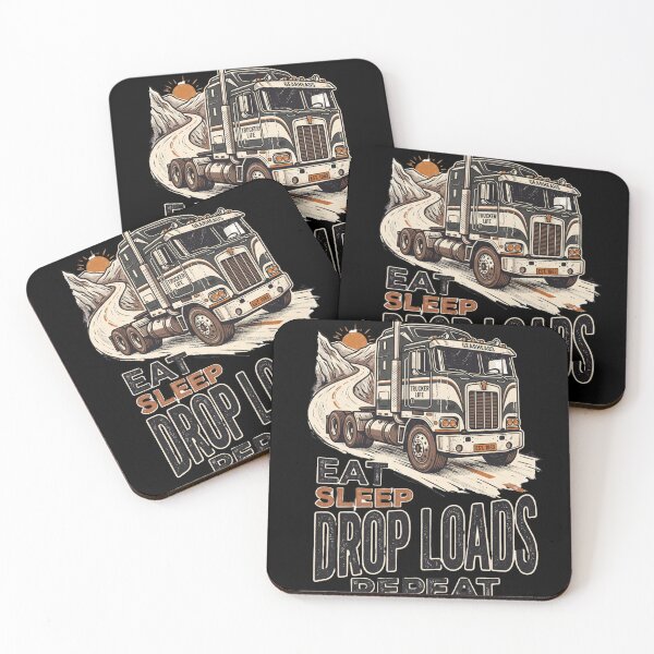 Item preview, Eat Sleep Drop Loads Repeat Trucker Life Big Rig designed and sold by AmeliaShirts.