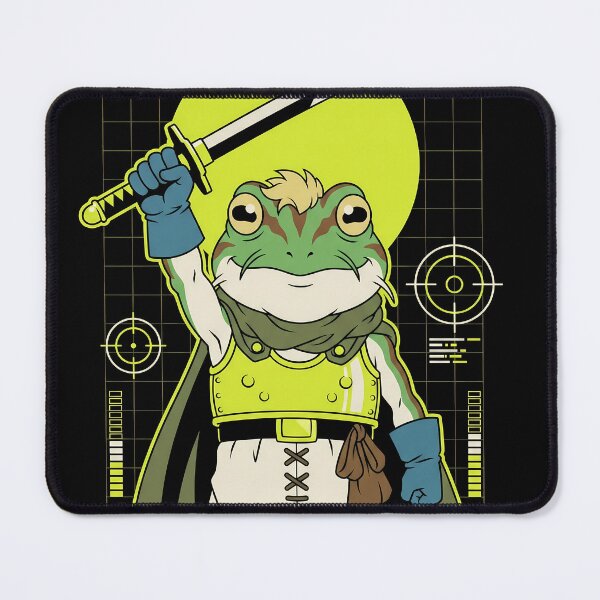 Item preview, Frog Raising the Masamune Chrono Trigger Techwear Anime Gaming Streetwear Tee designed and sold by Senpaiwaves.