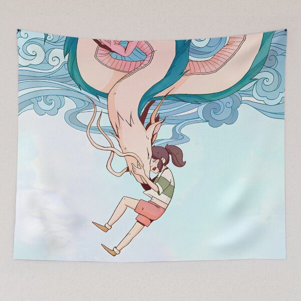 Item preview, Cute art girl [[chihiros's]] go -%[ghiblis]%- falling aways dragon designed and sold by Amorrieart.