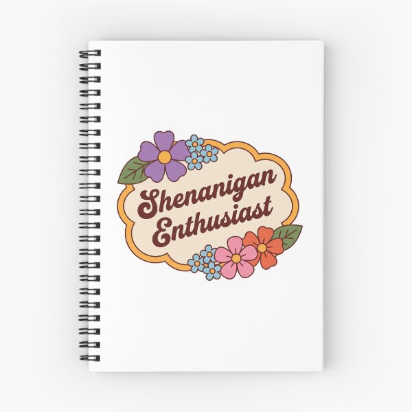 Item preview, Shenanigan Enthusiast Retro 70s Floral Sign Funny Mischief Humor Sarcastic Quote designed and sold by raedattia.