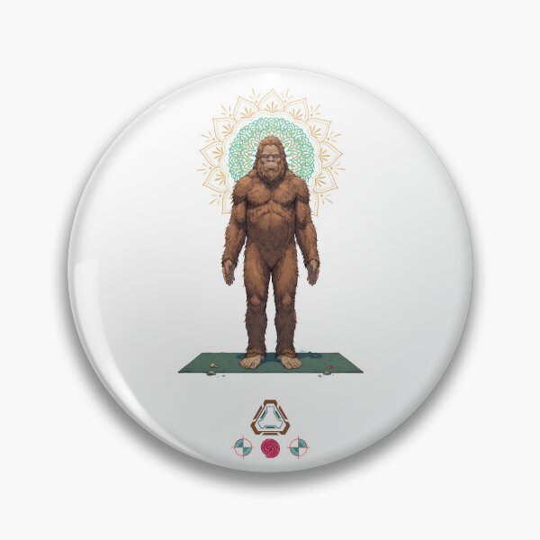 Item preview, Bigfoot Yoga Mountain Pose Tadasana Zen Sasquatch Meditation Funny Gift designed and sold by Whimsy Trail Co.
