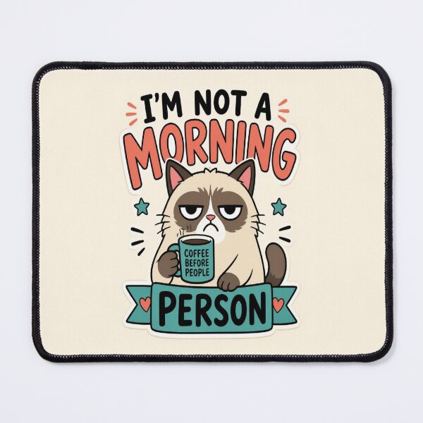 Item preview, I’m Not A Morning Person Grumpy Cat Coffee designed and sold by creativerooney.