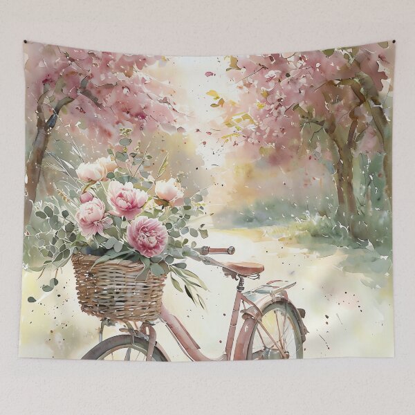 Item preview, Peonies on Two Wheels designed and sold by ONYX Pixee.