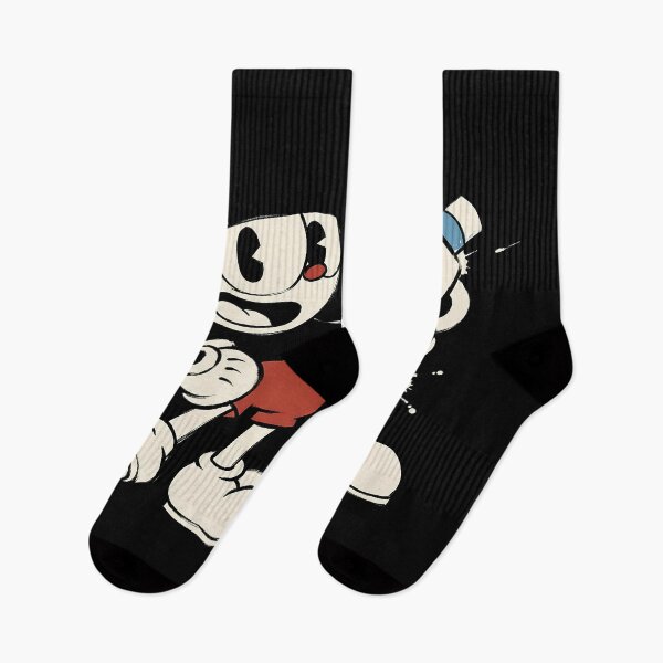 Item preview, Camiseta gráfica de Cuphead y Mugman con estampado sumi-e de Cuphead designed and sold by Senpaiwaves.