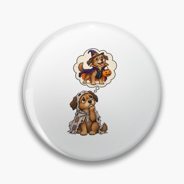 Item preview, Cute Sad Dog Dreaming Of Happy Halloween Witch Costume designed and sold by DYALEEZ-XCR.