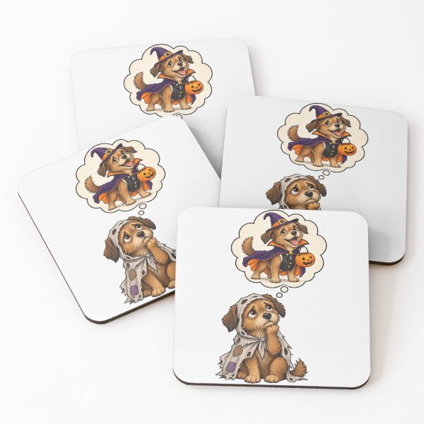 Item preview, Cute Sad Dog Dreaming Of Happy Halloween Witch Costume designed and sold by DYALEEZ-XCR.