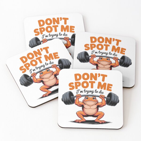 Item preview, Copy of Don't Spot Me I'm Trying To Die — Funny Gym Frog Design designed and sold by LoFizzy.