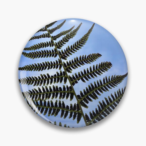 Item preview, Green Fern in front of a blue sky designed and sold by GoldenWavesAndWilds.