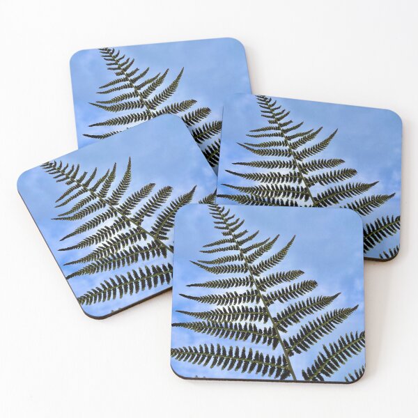 Item preview, Green Fern in front of a blue sky designed and sold by GoldenWavesAndWilds.