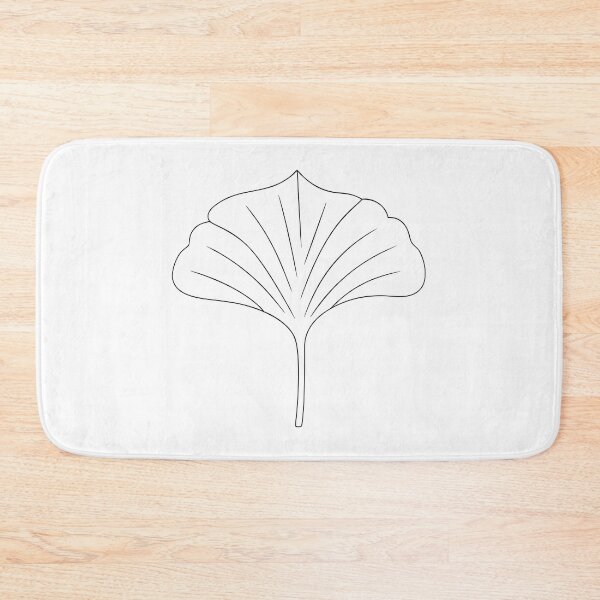 Item preview, Ginkgo Leaf Detailed 2 Line Art Gift designed and sold by OneLine Studio.