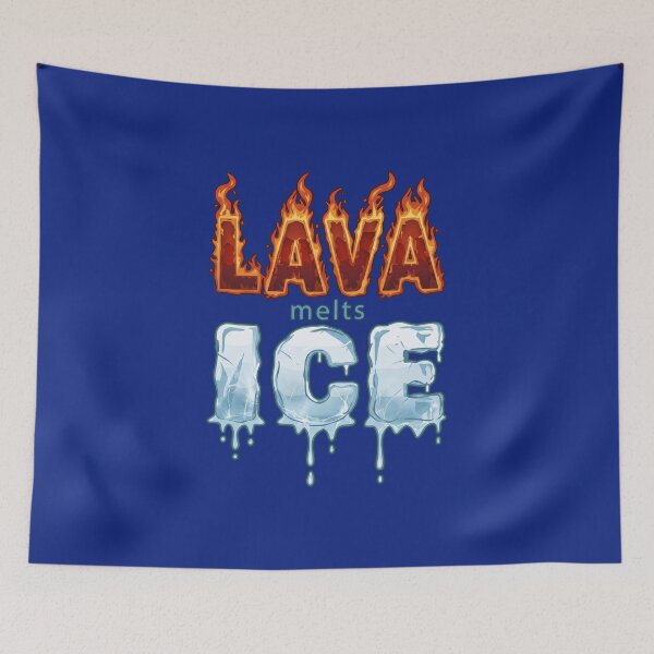 Item preview, Lava Melts Ice designed and sold by HaiPandaa.