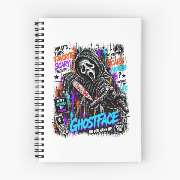 Item preview, Ghostface No You Hang Up What's Your Favorite Scary Movie Splatter designed and sold by DYALEEZ-XCR.
