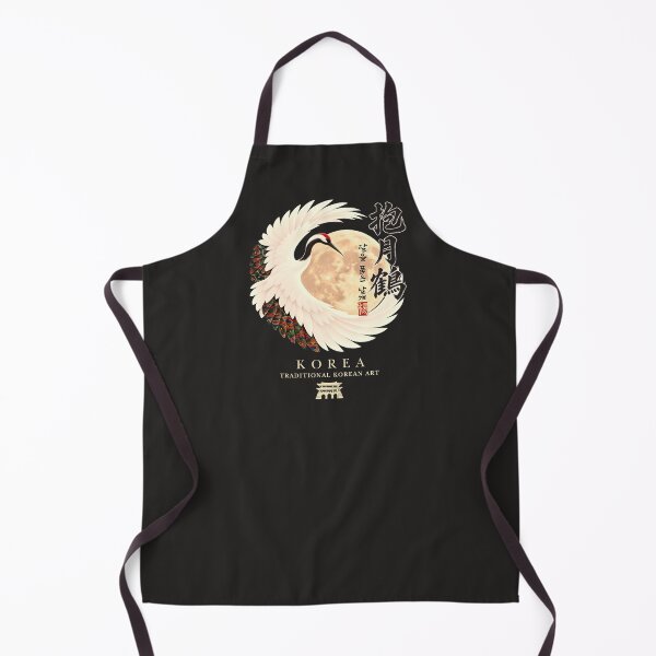 Item preview, Korean Crane Moon Traditional Asian Art designed and sold by Namidesignkr.