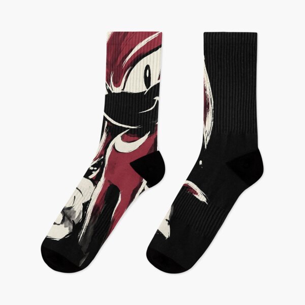 Item preview, Knuckles Sonic the Hedgehog Sumi-e Video Game Anime Shirt designed and sold by Senpaiwaves.
