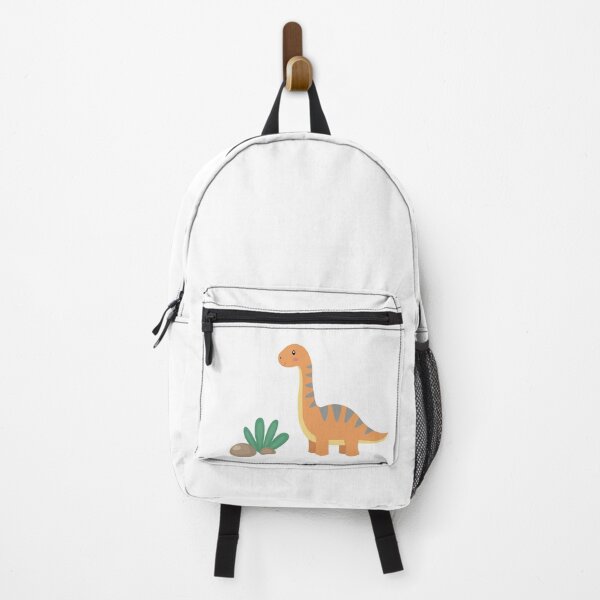 Item preview, Cute Diplodocus Brachiosaurus Orange Long Neck Dinosaur Vector Illustration designed and sold by ElenMart.