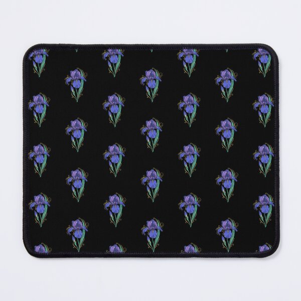 Item preview, Purple Iris Flower Ornamental Illustration designed and sold by NuvoraNest.